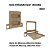 Cama Articulada Casal - CM8041 - Amendoa - Tecno Mobili - Imagem 3
