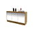 Balcão Buffet c/ Espelho - BB2609 - Amendoa - Tecno Mobili - Imagem 6