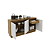 Balcão Buffet - BB2610 - Amendoa/Off White - Tecno Mobili - Imagem 7