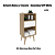 Estante Baixa c/ Gaveta - E1715 - Amendoa/Off White - Tecno Mobili - Imagem 3