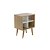 Mesa de Apoio - E1720 - Amendoa/Off White - Tecno Mobili - Imagem 5
