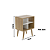 Mesa de Apoio - E1720 - Amendoa/Off White - Tecno Mobili - Imagem 8