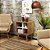 Mesa de Apoio - E1720 - Amendoa/Off White - Tecno Mobili - Imagem 1