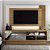 Home Theater com LED - HO1000 - Amendoa/Off White - Tecno Mobili - Imagem 1