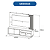 Home Theater com LED - HO1000 - Amendoa/Off White - Tecno Mobili - Imagem 4