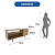 Rack com 01 Porta - R1486 - Amendoa - Tecno Mobili - Imagem 9