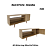 Rack com 01 Porta - R1486 - Amendoa - Tecno Mobili - Imagem 2