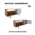 Rack com 01 Porta - R1486 - Amendoa/Marmore - Tecno Mobili - Imagem 2