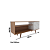 Rack com 01 Porta - R1486 - Amendoa/Marmore - Tecno Mobili - Imagem 9