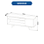 Rack com 01 Porta - R1486 - Amendoa/Marmore - Tecno Mobili - Imagem 8