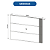 Painel Suspenso - PL3004 - Amendoa/Off White - Tecno Mobili - Imagem 4
