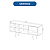 Rack 01 Gaveta - R1462 Amendoa - Tecno Mobili - Imagem 5