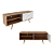 Rack com 01 Porta - R1482 - Amendoa/Marmore - Tecno Mobili - Imagem 4
