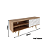 Rack com 01 Porta - R1482 - Amendoa/Marmore - Tecno Mobili - Imagem 9