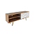 Rack com 01 Porta - R1482 - Amendoa/Marmore - Tecno Mobili - Imagem 5