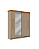 Roupeiro 02 Portas 02 Gavetas Bristol c/ Espelho 100% MDF - Corda/Freijo - Móveis Primavera - Imagem 5