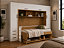 Conjunto Cama First + Combo 3 - Branco/Freijo - Móveis Primavera - Imagem 1
