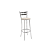 Banqueta Jade - 1B699-CR - Corino Nude - Kappesberg Crome - Imagem 2