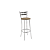 Banqueta Jade - 1B699-CR - Corino Capuccino - Kappesberg Crome - Imagem 2