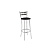Banqueta Jade - 1B699-CR - Corino Preto - Kappesberg Crome - Imagem 2
