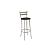 Banqueta Jade - 1B699-NK - Corino Marrom - Kappesberg Crome - Imagem 2
