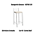 Banqueta Genova - 1B705-CR - Corino Nude - Kappesberg Crome - Imagem 1