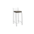 Banqueta Genova - 1B705-CR - Corino Marrom - Kappesberg Crome - Imagem 2