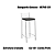Banqueta Genova - 1B705-CR - Corino Preto - Kappesberg Crome - Imagem 1