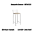 Banqueta Genova - 1B705-CR - Linho Fendi - Kappesberg Crome - Imagem 1