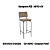 Banqueta Fiji - 1B712-CR - Compose Fendi - Kappesberg Crome - Imagem 1