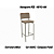 Banqueta Fiji - 1B712-NK - Compose Fendi - Kappesberg Crome - Imagem 1