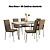 Conjunto Mesa Reno 160cm c/ Vidro + 06 Cadeiras Amsterda - Kappesberg - Imagem 2