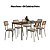 Conjunto Mesa Reno 150cm c/ Vidro + 06 Cadeiras Petra - Kappesberg - Imagem 2