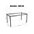 Conjunto Mesa Reno 150cm c/ Vidro + 06 Cadeiras Petra - Kappesberg - Imagem 4