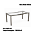 Conjunto Mesa Reno 150cm c/ Vidro + 06 Cadeiras Petra - Kappesberg - Imagem 3