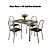 Conjunto Mesa Reno 90cm c/ Vidro + 04 Cadeiras Holanda - Kappesberg Crome - Imagem 2