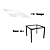 Conjunto Mesa Reno 90cm c/ Vidro + 04 Cadeiras Noruega - Kappesberg Crome - Imagem 6