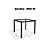 Conjunto Mesa Reno 90cm c/ Vidro + 04 Cadeiras Noruega - Kappesberg Crome - Imagem 4