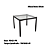 Conjunto Mesa Reno 90cm c/ Vidro + 04 Cadeiras Noruega - Kappesberg Crome - Imagem 3