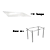 Conjunto Mesa Elba 150cm c/ Vidro + 04 Cadeiras Portugal - Kappesberg Crome - Imagem 7