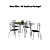 Conjunto Mesa Elba 150cm c/ Vidro + 04 Cadeiras Portugal - Kappesberg Crome - Imagem 2