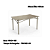 Conjunto Mesa Elba 140cm c/ Vidro + 04 Cadeiras Florença - Kappesberg Crome - Imagem 3