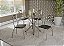 Conjunto Mesa Volga 95cm c/ Vidro + 04 Cadeiras Portugal - Kappesberg Crome - Imagem 1