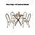 Conjunto Mesa Volga 95cm c/ Vidro + 04 Cadeiras Holanda - Kappesberg Crome - Imagem 2