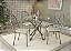 Conjunto Mesa Volga 95cm c/ Vidro + 04 Cadeiras Holanda - Kappesberg Crome - Imagem 1