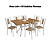 Conjunto Mesa Loire 160cm + 06 Cadeiras Florença - Kappesberg Crome - Imagem 2