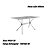 Conjunto Mesa Loire 160cm + 06 Cadeiras Noruega - Kappesberg Crome - Imagem 3