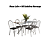 Conjunto Mesa Loire 160cm + 06 Cadeiras Noruega - Kappesberg Crome - Imagem 2