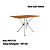 Conjunto Mesa Loire 120cm + 04 Cadeiras Florença - Kappesberg Crome - Imagem 4