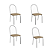 Conjunto Mesa Loire 120cm + 04 Cadeiras Noruega - Kappesberg Crome - Imagem 8